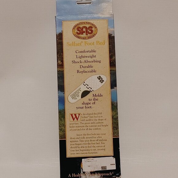 SAS Selfset Foot Bed Men's Size 13 Pathfinder Charcoal BNIP - Picture 3 of 3